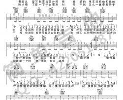 慢慢喜欢你 莫文蔚 G调六线谱完整版 吉他谱 莫文蔚 吉他图片谱 高清