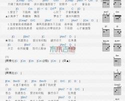 勇敢爱_吉他谱_张靓颖