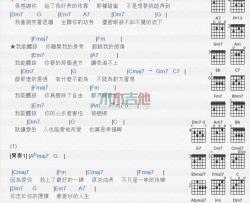 我能体谅_吉他谱_黄丽玲