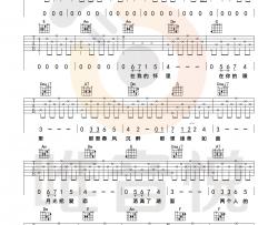 【C调版】李健《贝加尔湖畔》吉他谱 高清图片谱 Guitar Tabs
