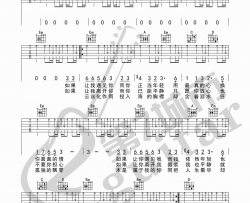 【G调扫弦版】王小帅《怨苍天变了心》吉他谱弹唱谱-高清六线谱 Guitar Tabs