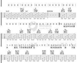 迪克牛仔《傻子的约定》吉他谱 弹唱六线谱