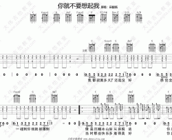 田馥甄《你就不要想起我》吉他谱(C调)-Guitar Music Score