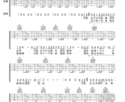 【C调版】谢霆锋《因为爱所以爱》吉他谱 吉他弹唱六线谱 Guitar Tabs