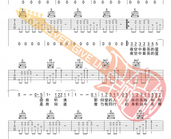 夜空中最亮的星吉他谱-弹唱教学讲解视频-G调六线谱