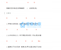 爱的呼唤吉他谱 D调和弦谱-郭富城