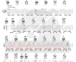 【D调原版】罗大佑《闪亮的日子》吉他谱c Guitar Tabs