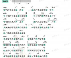 凤凰传奇《最炫民族风》吉他谱(C调)-Guitar Music Score
