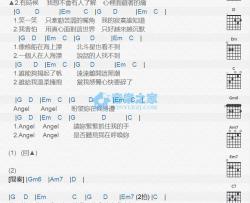 Angel吉他谱 G调版 陶喆