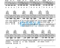 我不想失去你吉他谱 G调扫弦版-新裤子乐队