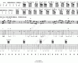 王晓天《再见吧 喵小姐》吉他谱(降E调)-Guitar Music Score