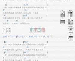 林宥嘉《自然醒》吉他谱-Guitar Music Score