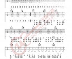 杨千嬅《处处吻》吉他谱-C调吉他弹唱六线谱-扫弦伴奏-无限延音