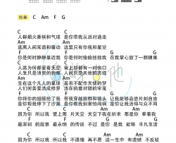 五月天《因为你 所以我》吉他谱_G调男生版+C调女生版