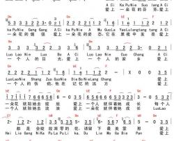 一人一花吉他谱（和弦版）_阿朵_弹唱图片谱