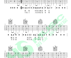 风景吉他谱 丢火车乐队 G调弹唱谱 《风景》六线谱