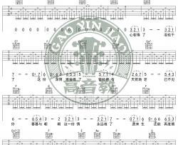 萧敬腾《新不了情》吉他谱(C调)-Guitar Music Score