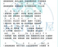 吴青峰,李乐祺《崖上的波妞》吉他谱(C调)-Guitar Music Score