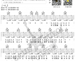 花粥《屌丝之歌》吉他谱-Guitar Music Score