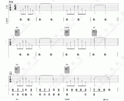 金玟岐《偶像》吉他谱(G调)-Guitar Music Score