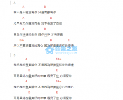 我把我的青春给你_吉他谱_A调版_好乐团