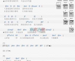 信乐团《离歌》吉他谱-Guitar Music Score