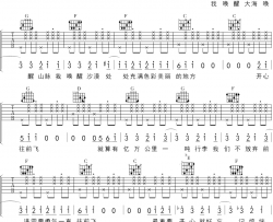 VIVI/杨菲洋《开心往前飞》吉他谱 G调指法原版编配 民谣吉他弹唱六线谱