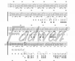黑豹乐队《无地自容》吉他谱(F调)-Guitar Music Score