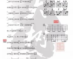 梁静茹《分手快乐》吉他谱(C调)-Guitar Music Score