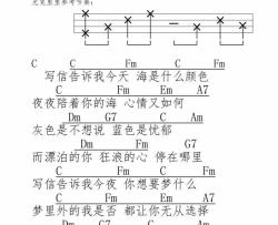 听海_尤克里里弹唱谱_张惠妹