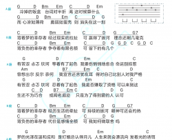 林俊杰《幸存者》吉他谱-G调指法-弹唱谱