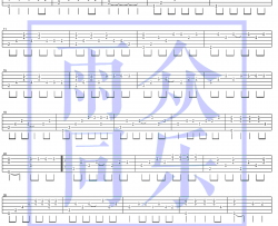 体面指弹吉他谱 于文文《前任3》插曲 指弹独奏谱