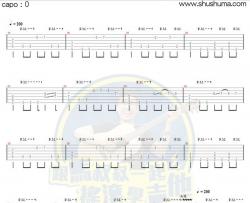 JerryC《Canon Rock 摇滚卡农  独奏 》吉他谱-Guitar Music Score