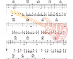 【G调原版指法】陈奕迅《孤勇者》吉他谱 吉他弹唱六线谱 Guitar Tabs