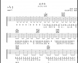 追寻你C调吉他谱_王天戈/川青_弹唱六线谱