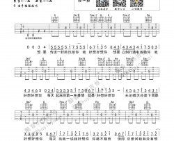 好想你|吉他谱|图片谱|高清|朱主爱
