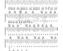 画离弦吉他谱_浅影阿_C调原版编配_吉他弹唱六线谱