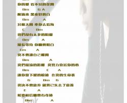 我们最远的距离|吉他谱|图片谱|高清|TANK