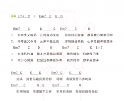 完美先生和差不多小姐+尤克里里谱吉他谱 花粥 吉他图片谱 高清
