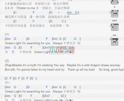 孙燕姿《绿光》吉他谱-Guitar Music Score