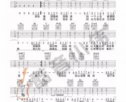 薛之谦《别》吉他谱(C调)-Guitar Music Score