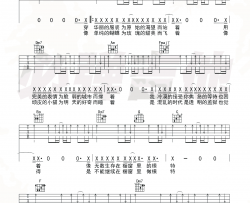 【C调】李荣浩《模特》吉他谱 弹唱六线谱 高清图片谱 Guitar Tabs