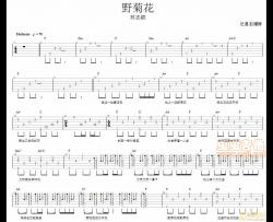 野菊花|林志颖|吉他谱|图片谱|高清|林志颖
