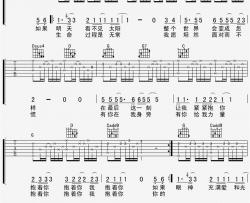 张震岳《抱着你》吉他谱-Guitar Music Score