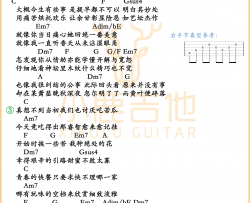 《苦瓜》吉他谱陈奕迅_独家前奏 C调指法编配_小鹿吉他编配制谱