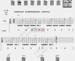 许美静《遗憾》吉他谱(B调)-Guitar Music Score