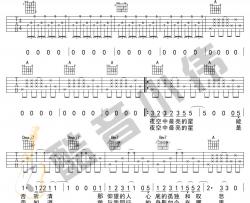 夜空中最亮的星吉他谱-A调原版六线谱-弹唱教学视频