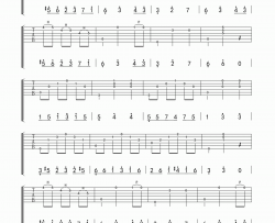 高贵夫人指弹谱【练习曲】