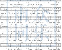 薛之谦《别》吉他谱-Guitar Music Score