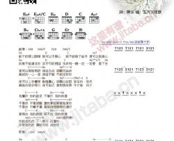 命运吉他谱 E调和弦谱_吉他吧编配_五月天怪兽